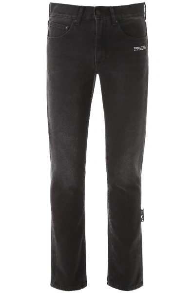 Shop Off-white Slim Jeans In Black