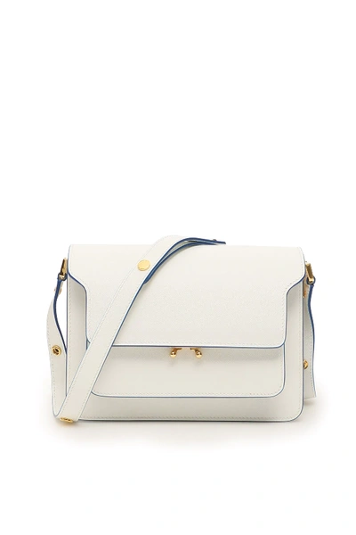 Shop Marni Trunk Medium Bag In White