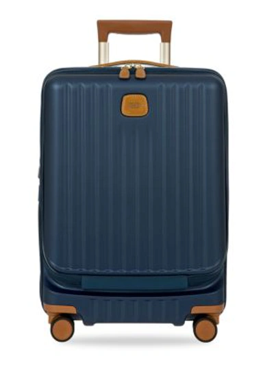 Shop Bric's Men's Capri 21-inch Spinner Expandable Luggage In Matte Blue