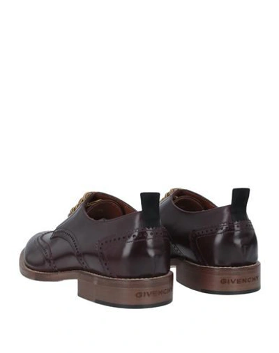 Shop Givenchy Laced Shoes In Dark Brown