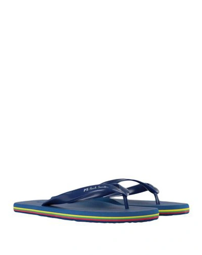 Shop Ps By Paul Smith Toe Strap Sandals In Dark Blue