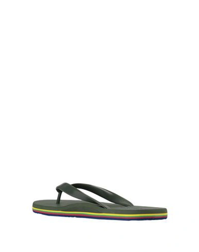 Shop Ps By Paul Smith Toe Strap Sandals In Military Green