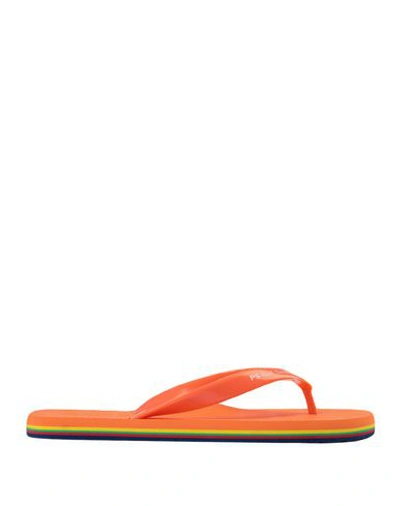 Shop Ps By Paul Smith Toe Strap Sandals In Orange