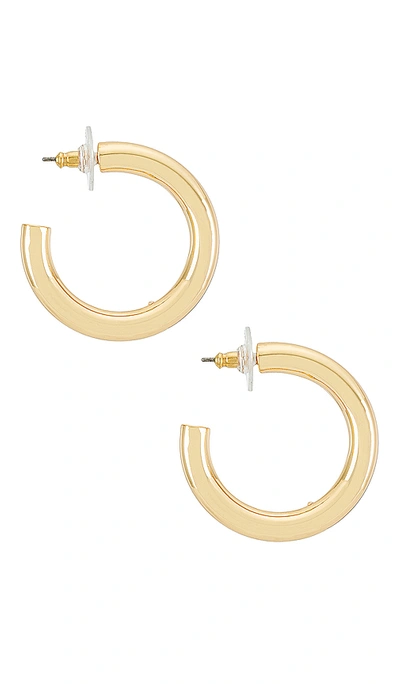 Baublebar Dalilah Medium Tube Hoop Earrings In Gold