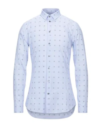 Shop Patrizia Pepe Shirts In Sky Blue