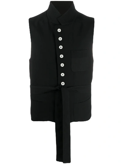 Shop Ann Demeulemeester Palomar High-neck Waistcoat In Black