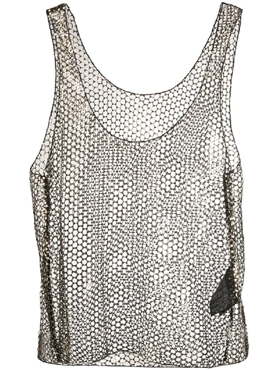 Shop Saint Laurent Chainmail Vest In Black