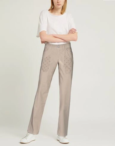 Shop Jeckerson Casual Pants In Khaki