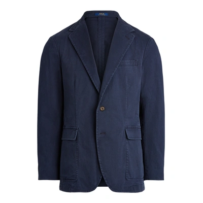 Shop Ralph Lauren Polo Unconstructed Tailored Chino Jacket In Nautical Ink