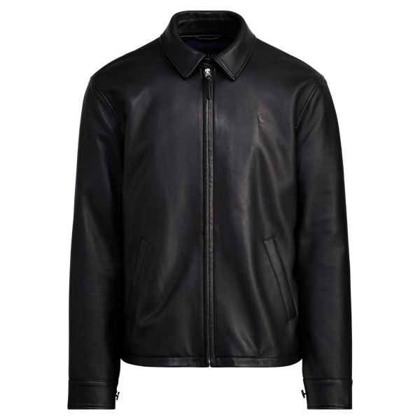 ralph lauren leather jacket sale