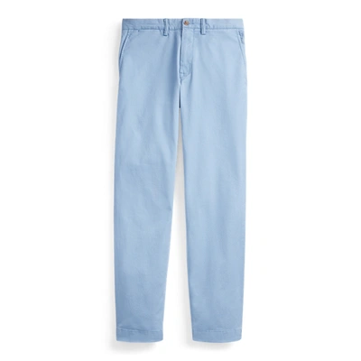 Shop Ralph Lauren Stretch Straight Fit Washed Chino Pant In Channel Blue