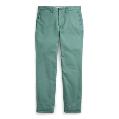 Shop Ralph Lauren Stretch Straight Fit Chino Pant In Washed Forest