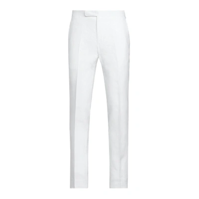 Shop Ralph Lauren Linen Trouser In White