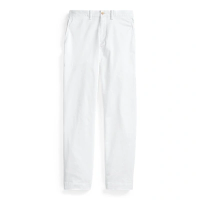 Shop Ralph Lauren Stretch Straight Fit Washed Chino Pant In Pure White