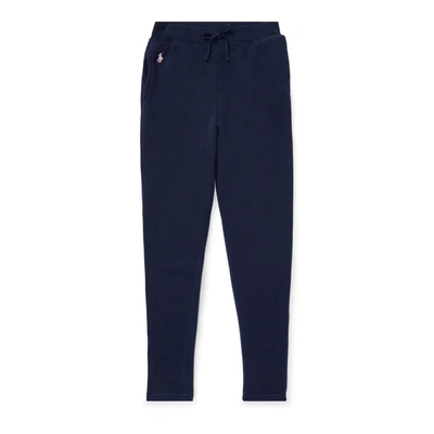 Shop Polo Ralph Lauren French Terry Legging In French Navy