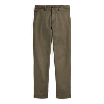 Shop Ralph Lauren Stretch Straight Fit Chino Pant In Expedition Olive