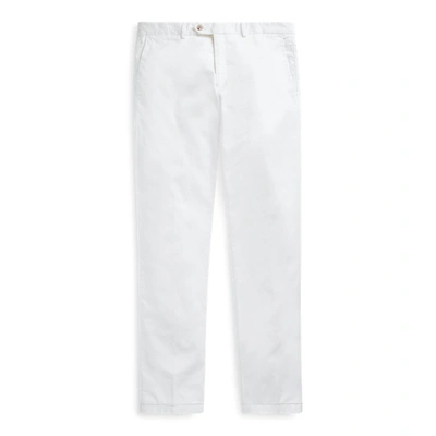 Shop Ralph Lauren Slim Fit Stretch Chino Pant In Deckwash White