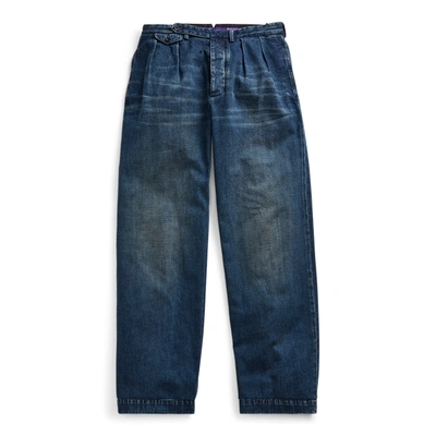 Shop Ralph Lauren Wide-leg Jean In Stevedore Indigo