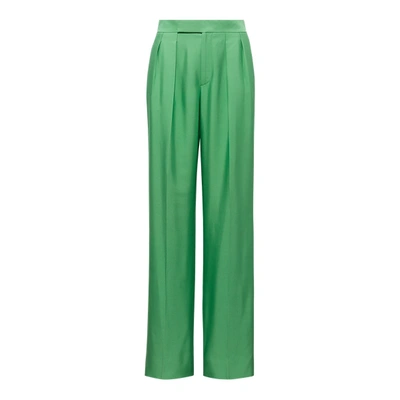 Shop Ralph Lauren Ferra Silk Gabardine Pant In Spearmint