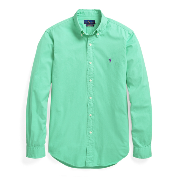 garment dyed oxford shirt