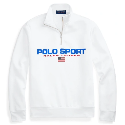 Shop Polo Ralph Lauren Polo Sport Fleece Sweatshirt In White