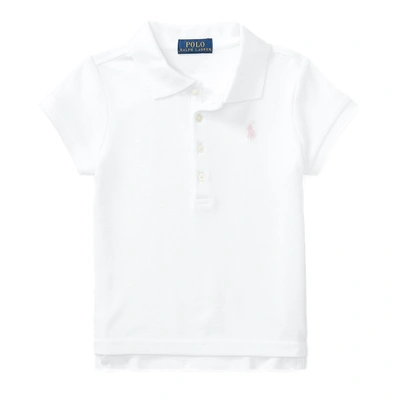 Shop Polo Ralph Lauren Cotton Polo Shirt In White