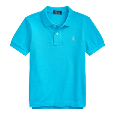 Shop Polo Ralph Lauren Cotton Mesh Polo Shirt In Cove Blue
