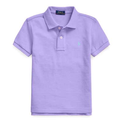Shop Polo Ralph Lauren Cotton Mesh Polo Shirt In Hampton Purple