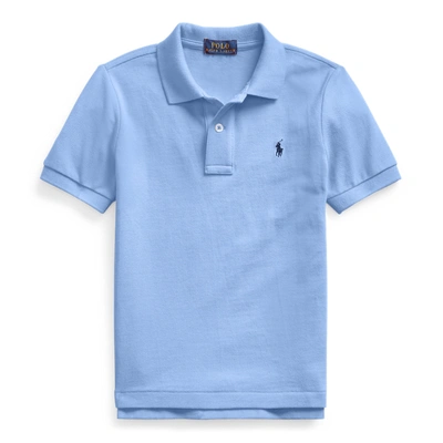 Shop Polo Ralph Lauren Cotton Mesh Polo Shirt In Harbor Island Blue