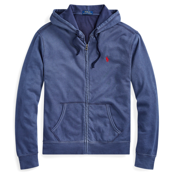 polo ralph lauren cotton spa terry hoodie
