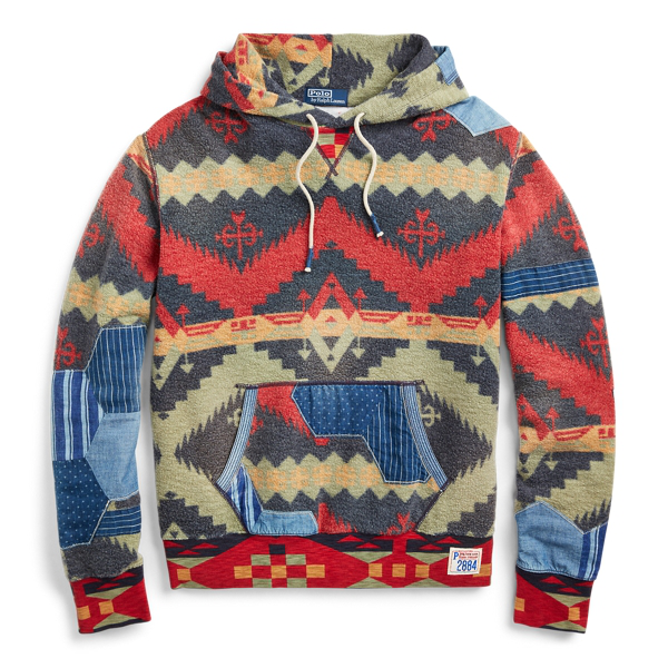 polo patchwork fleece jogger