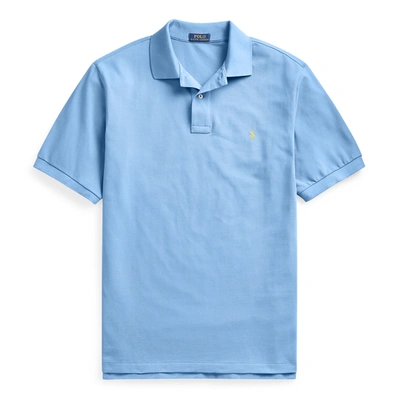 Shop Polo Ralph Lauren The Iconic Mesh Polo Shirt In Cabana Blue