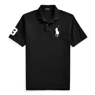 Shop Polo Ralph Lauren Big Pony Mesh Polo Shirt In Polo Black