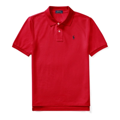 Shop Polo Ralph Lauren Cotton Mesh Polo Shirt In Rl Red