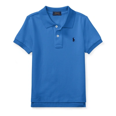 Shop Polo Ralph Lauren The Iconic Mesh Polo Shirt In Blue
