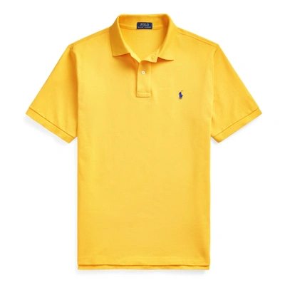 Shop Polo Ralph Lauren The Iconic Mesh Polo Shirt In Slicker Yellow