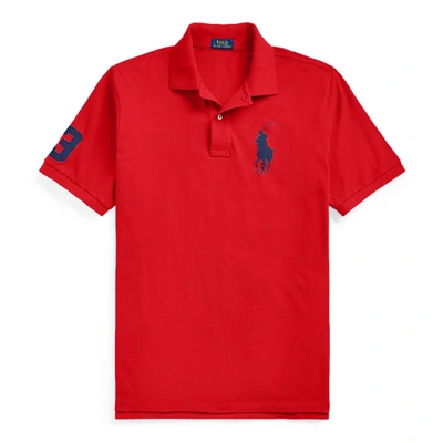 Shop Polo Ralph Lauren Big Pony Mesh Polo Shirt In Rl 2000 Red