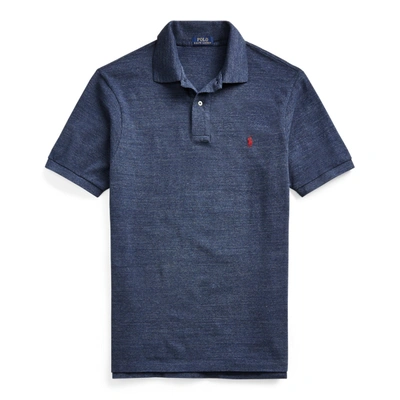 Shop Polo Ralph Lauren The Iconic Mesh Polo Shirt In Classic Royal Heather