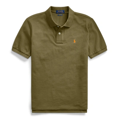 Shop Polo Ralph Lauren Cotton Mesh Polo Shirt In Defender Green