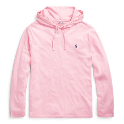 Shop Polo Ralph Lauren Cotton Jersey Hooded T-shirt In Taylor Rose