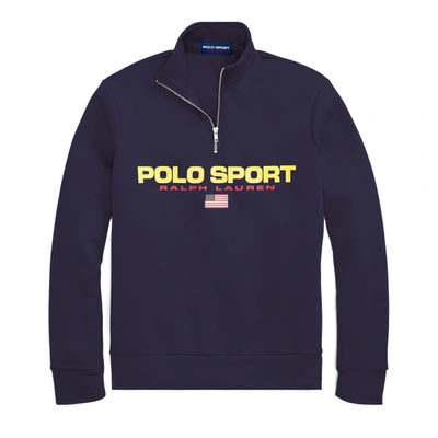 Shop Polo Ralph Lauren Polo Sport Fleece Sweatshirt In Navy