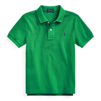 Shop Polo Ralph Lauren Cotton Mesh Polo Shirt In Billiard