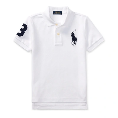 Shop Polo Ralph Lauren Big Pony Cotton Mesh Polo Shirt In White