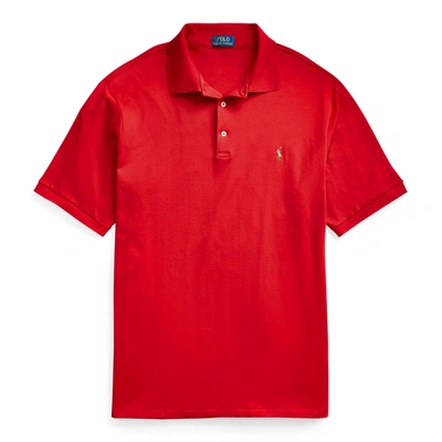 Shop Polo Ralph Lauren Soft Cotton Polo Shirt In Rl 2000 Red