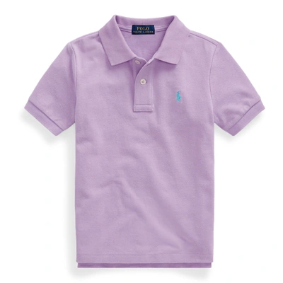 Shop Polo Ralph Lauren Cotton Mesh Polo Shirt In English Lavender