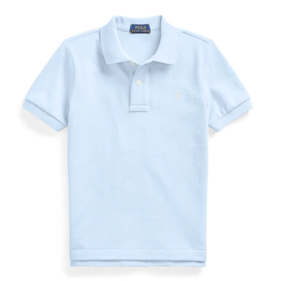 Shop Polo Ralph Lauren Cotton Mesh Polo Shirt In Elite Blue