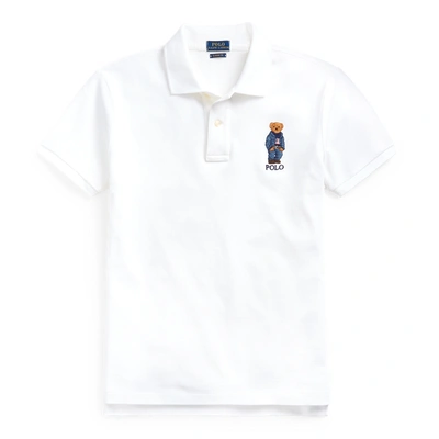 Shop Ralph Lauren Classic Fit Polo Bear Polo Shirt In White