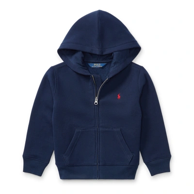 Polo Ralph Lauren Cotton-blend-fleece Hoodie In Cruise Navy