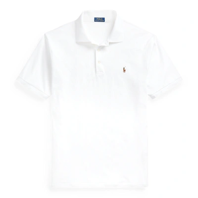 Shop Polo Ralph Lauren Soft Cotton Polo Shirt In White