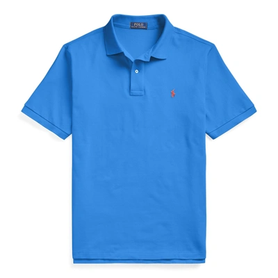 Shop Polo Ralph Lauren The Iconic Mesh Polo Shirt In Colby Blue